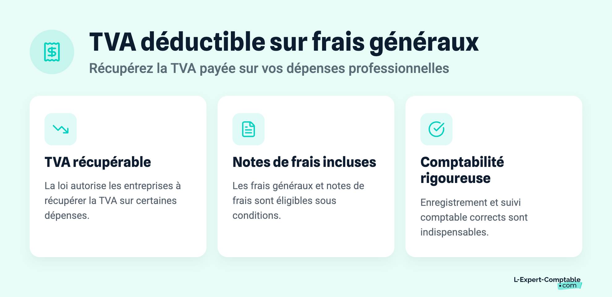 TVA déductible sur frais généraux